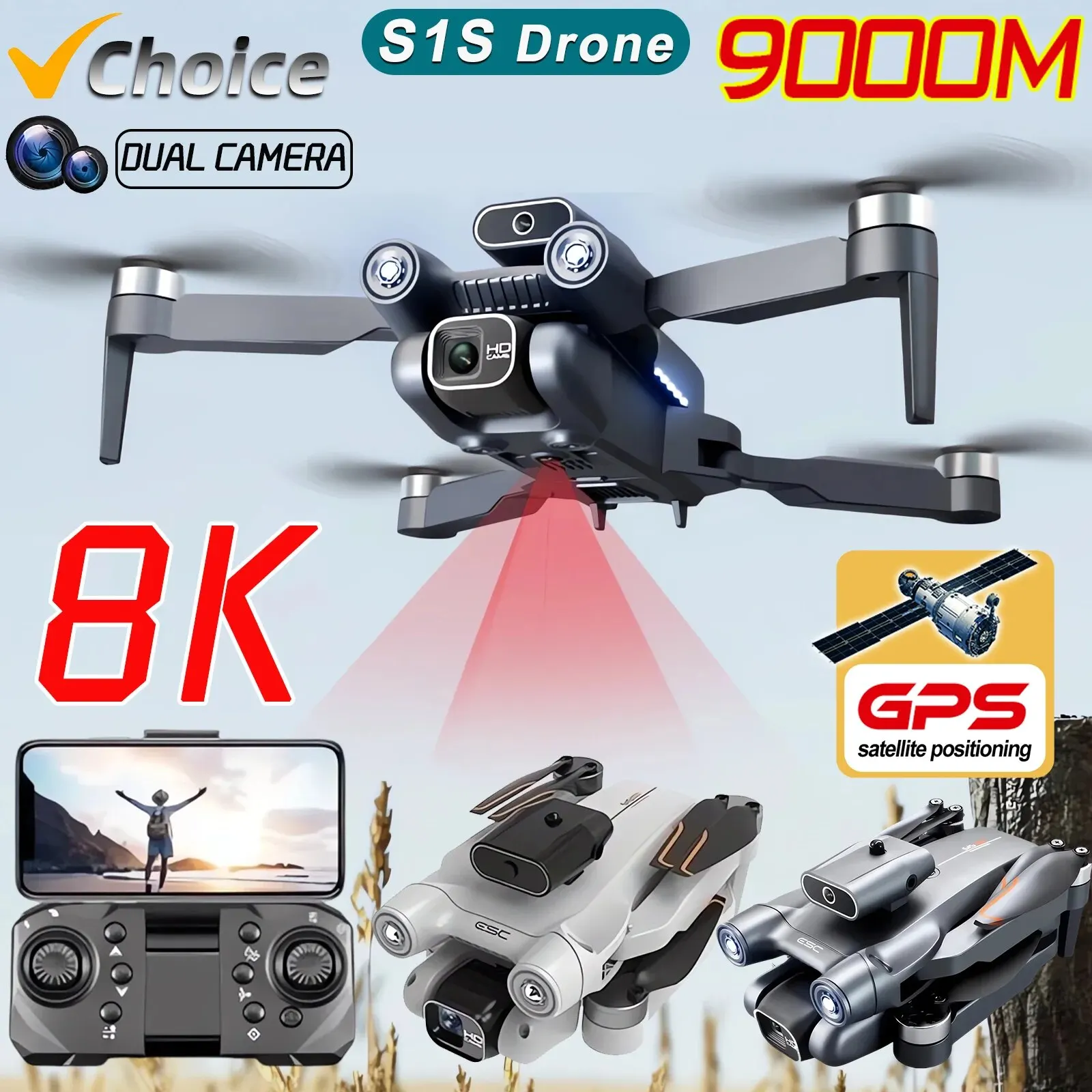 Drone Camera With Gimbal - 전문 브러시리스 모터 드론 카메라, 장애물