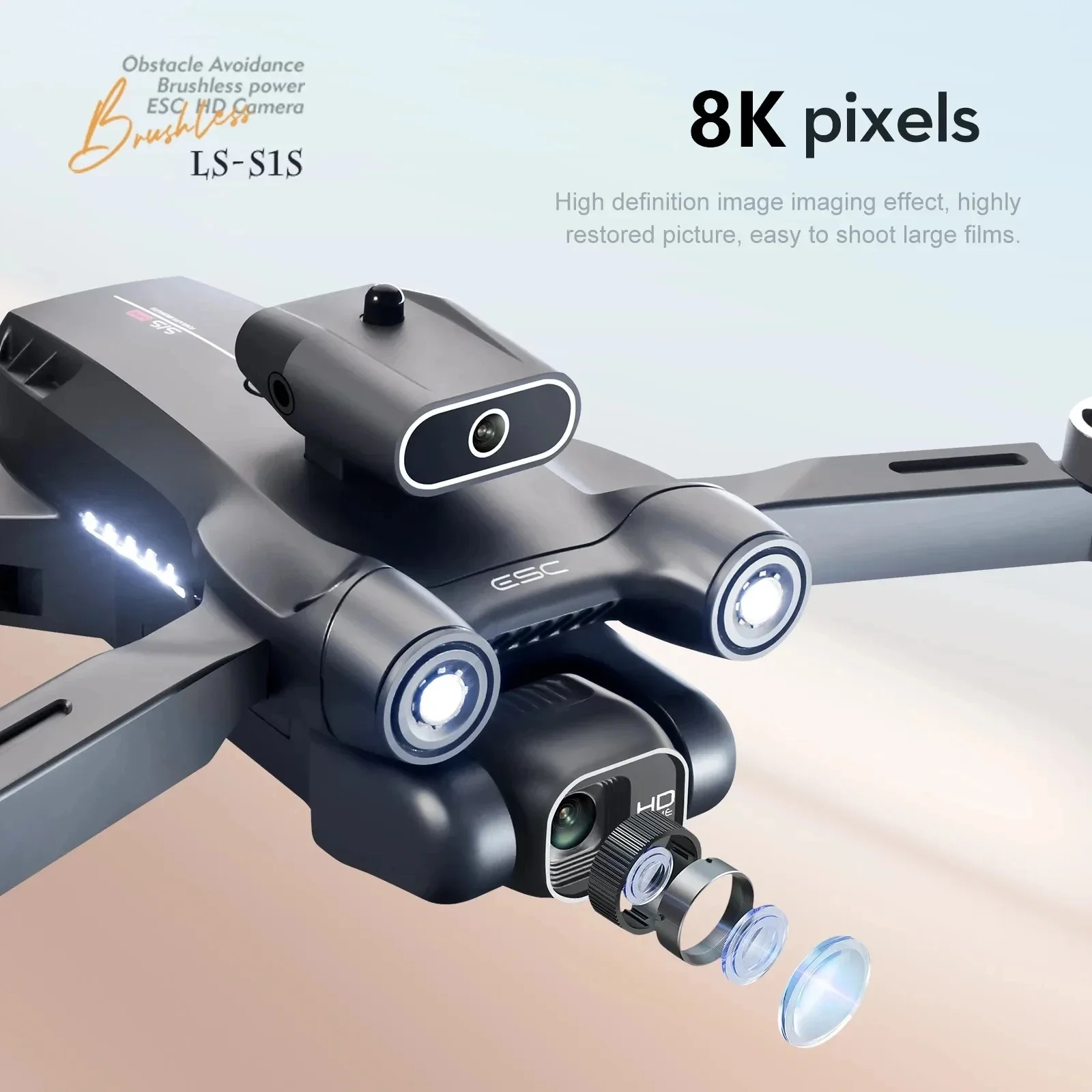 전문 브러시리스 모터 드론 카메라, 장애물 회피 HD  - Drone Camera With Gimbal 리뷰 및 가격
