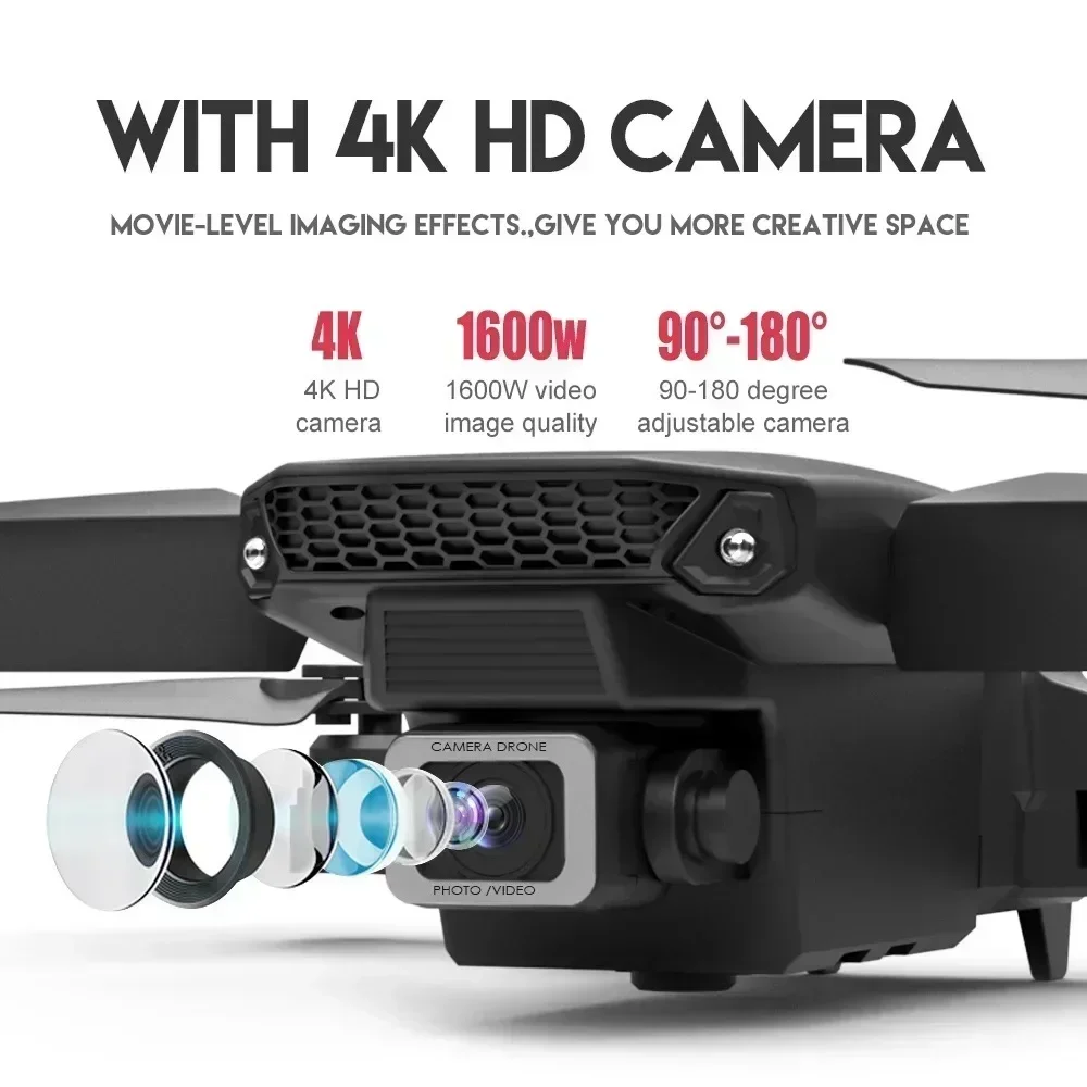 E88 프로 와이파이 FPV 드론, 광각 HD 4K 1 - Drone Camera Night Vision 리뷰 및 가격